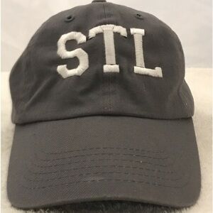 Saint Louis STL Adjustable Grey Cotton Travel / Baseball Cap